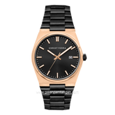 CHRIST VERRA Men's Watch CV 12336G-18 BLK Black Rosegold Stainless Steel