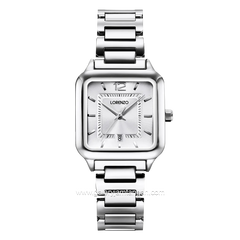 LORENZO R 7101 L Silver Dial White Stainless Steel