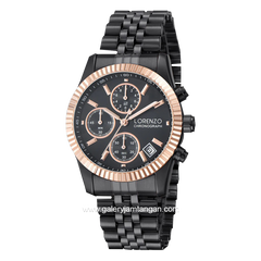 LORENZO R 7109 L Black Rosegold Stainless Steel