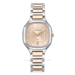 LORENZO R 7129 L Silver Rosegold Stainless Steel