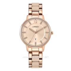 LORENZO R 7130 L Rosegold Cream Stainless Steel