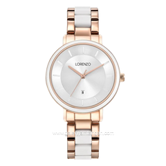 LORENZO R 7131 L White Rosegold Stainless Steel