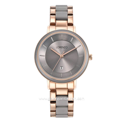 LORENZO R 7131 L Grey Rosegold Stainless Steel