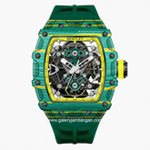 BENTLEY THE VIBRANCE BL-71-11 Automatic Green Yellow Rubber Strap