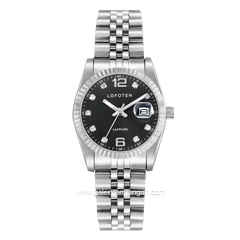 LOFOTEN F-8105L Silver Dial Black Stainless Steel
