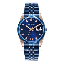 LOFOTEN F-8105M Blue Rosegold Stainless Steel