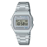 CASIO VINTAGE A158WEA-7DF Digital Silver Stainless Steel