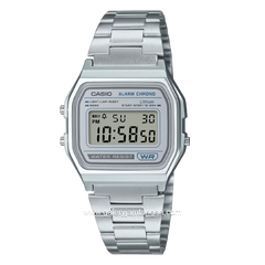 CASIO VINTAGE A158WEA-7DF Digital Silver Stainless Steel