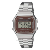 Casio A168WA-5AYDF Digital Silver Stainless Steel