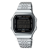 CASIO ABL-100WE-1BDF Digital Silver Stainless Steel Strap