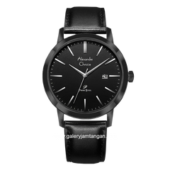 Alexandre Christie Primo AC 1007 MD Black Leather Strap