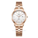 Alexandre Christie AC 1007 LDBRGSL Rosegold Dial White Stainless Steel Strap