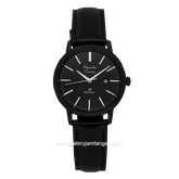 Alexandre Christie AC 1007 LD Full Black Leather Strap
