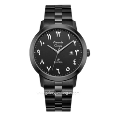 Alexandre Christie AC 1007 MD Black Arabic Stainless Steel