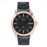 Alexandre Christie AC 1011 MD Black Rosegold Stainless Steel