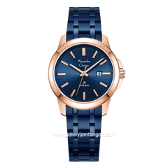Alexandre Christie AC 1017 LD Blue Rosegold Stainless Steel