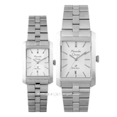 Alexandre Christie AC 1019 MD & AC 1019 LD Silver Dial White Stainless Steel