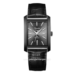 Alexandre Christie AC 1037 LD Black Leather Strap