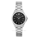 Alexandre Christie AC 1031 LDBSSBA Silver Dial Black Stainless Steel Strap