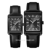 Alexandre Christie AC 1039 MD & AC 1039 LD Full Black Leather Strap