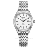 Alexandre Christie AC 1040 LD Silver Dial White Stainless Steel Strap