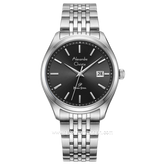 Alexandre Christie AC 1040 MD Silver Dial Black Stainless Steel Strap