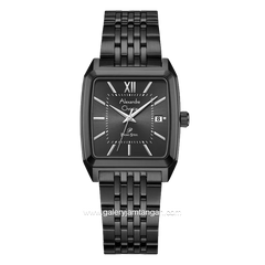 Alexandre Christie AC 1041 MD Black Hour Marker Silver Stainless Steel