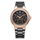Alexandre Christie AC 2337 BFBRGBADR Black Rosegold Stainless Steel Strap