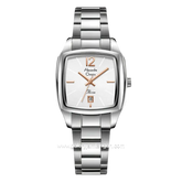 Alexandre Christie AC 2454 LD Silver Dial White Stainless Steel