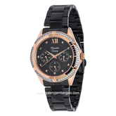 Alexandre Christie AC 2644 BF Black Rosegold Multifunction Stainless Steel