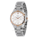 Alexandre Christie AC 2644 BF Silver Rosegold Multifunction Stainless Steel