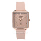 Alexandre Christie AC 2810 LD Pink Rosegold Rubber Strap