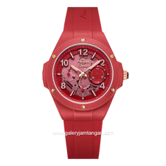 Alexandre Christie AC 2A02 BF Red Rubber Strap