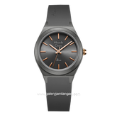Alexandre Christie AC 2A07 LH Black Rubber Strap