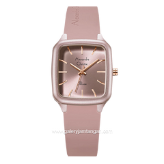 Alexandre Christie AC 2A08 LH Pink Rubber Strap