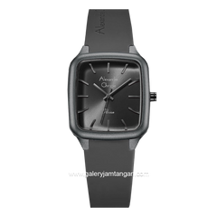 Alexandre Christie AC 2A08 LH Black Rubber Strap