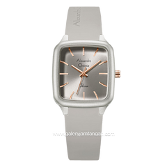 Alexandre Christie AC 2A08 LH Grey Rubber Strap