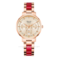 Alexandre Christie AC 2A56 BF Rosegold Combinasi Red