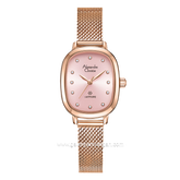 Alexandre Christie AC 2B40 LH Rosegold Dial Pink Shandrope Strap