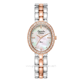Alexandre Christie Passion AC 2C15 LH BTRMS Ladies MOP Dial Dual Tone Stainless Steel Strap