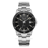 Alexandre Christie AC 6141 MD Silver Dial Black Stainless Steel