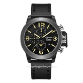 Alexandre Christie AC 6280 GC Chronograph Black Hour Marker Yellow Leather Strap