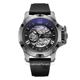 Alexandre Christie AC 6295 MT Automatic Black Gray Rubber Strap