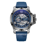 Alexandre Christie AC 6295 MT Automatic Navy Gray Rubber Strap