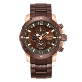 Alexandre Christie AC 6410 MCBROBO Brown Rosegold Chronograph Stainless Steel