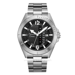 Alexandre Christie AC 6535 ME Silver Dial Black Stainless Steel