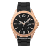 Alexandre Christie AC 6535 MEBBRBA Black Rosegold Stainless Steel