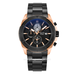 Alexandre Christie AC 6596 MC Black Rosegold Chronograph Stainless Steel