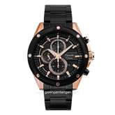 Alexandre Christie AC 6605 MCBBRBA Black Rosegold Chronograph Stainless Steel