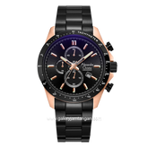 Alexandre Christie AC 6630 MC Black Rosegold Chronograph Stainless Steel